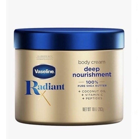 Vaseline Other - Vaseline Radiant Deep Nourishment Body Cream Shea Butter Coconut Oil 10 oz
